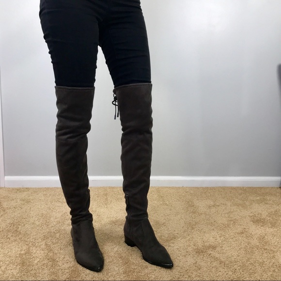 Marc Fisher Gray Yenna Over The Knee Boots - Picture 3 of 8
